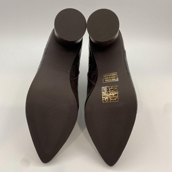 FIND. WOMEN'S ANKLE BOOTS BROWN - Picture 8 of 10